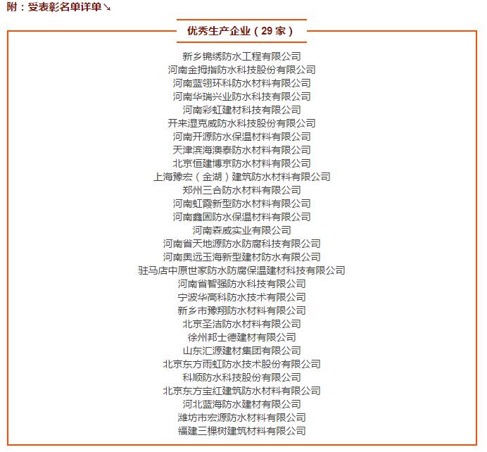 優秀生產企業（29 家）